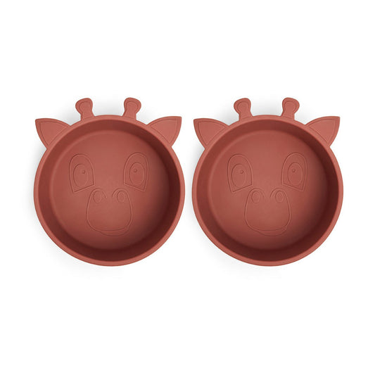 Alex Siliconen Diep Bord 2-Pack – Giraf