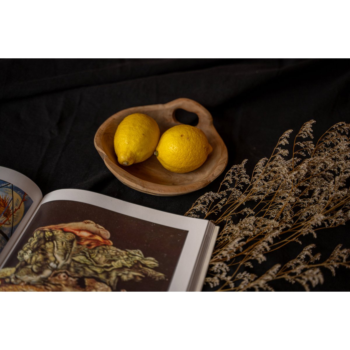 Het linnen tafelkleed - Zwart - 150x150 – Bazar Bizar Living (foto 4 van 6)