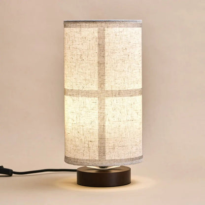 Sakura Donkerbruine Tafellamp | Linnenmix Schaduw & Stijlvolle Verlichting