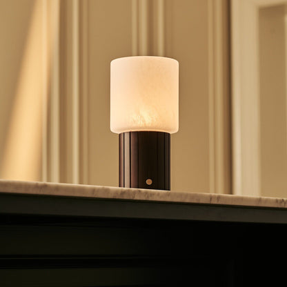 Ingmar Dark Brown Rechargeable Table Lamp | Cordless, 3 Light Colors & Dimmable