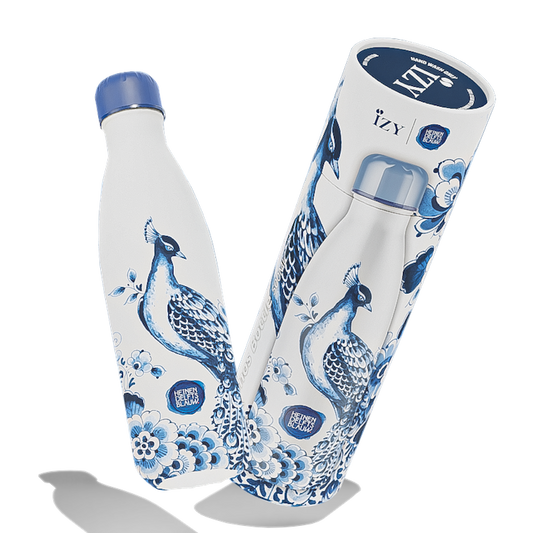 IZY Thermosfles – Heinen Delfts Blauw Peacock – 500ML