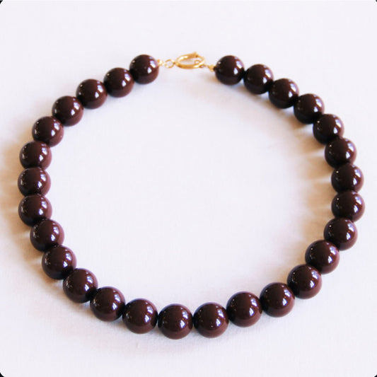 Kralenketting XXL - bruin