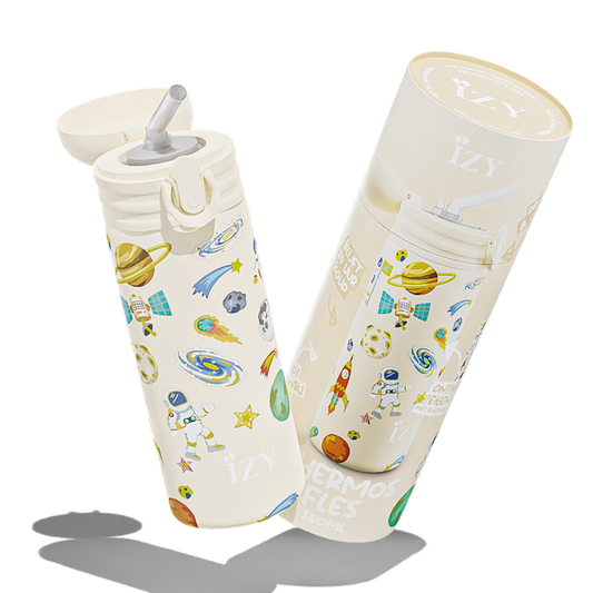 IZY Kids Thermosfles – Yellow Space – 350ML