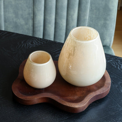 Waxinelichthouder - Tasman Elite XS beige Ø12,5 x H11,5 cm (set van 2 stuks)
