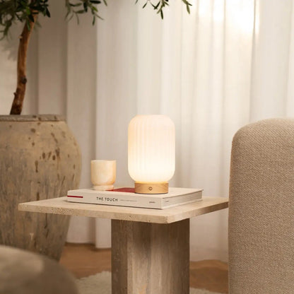 Lilly lichtbruine oplaadbare lamp