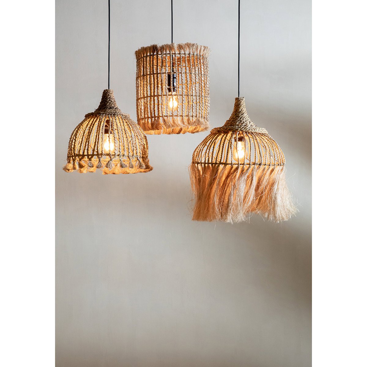 De Abaca Tassel Hanger - Naturel - S – Bazar Bizar Living (foto 2 van 4)