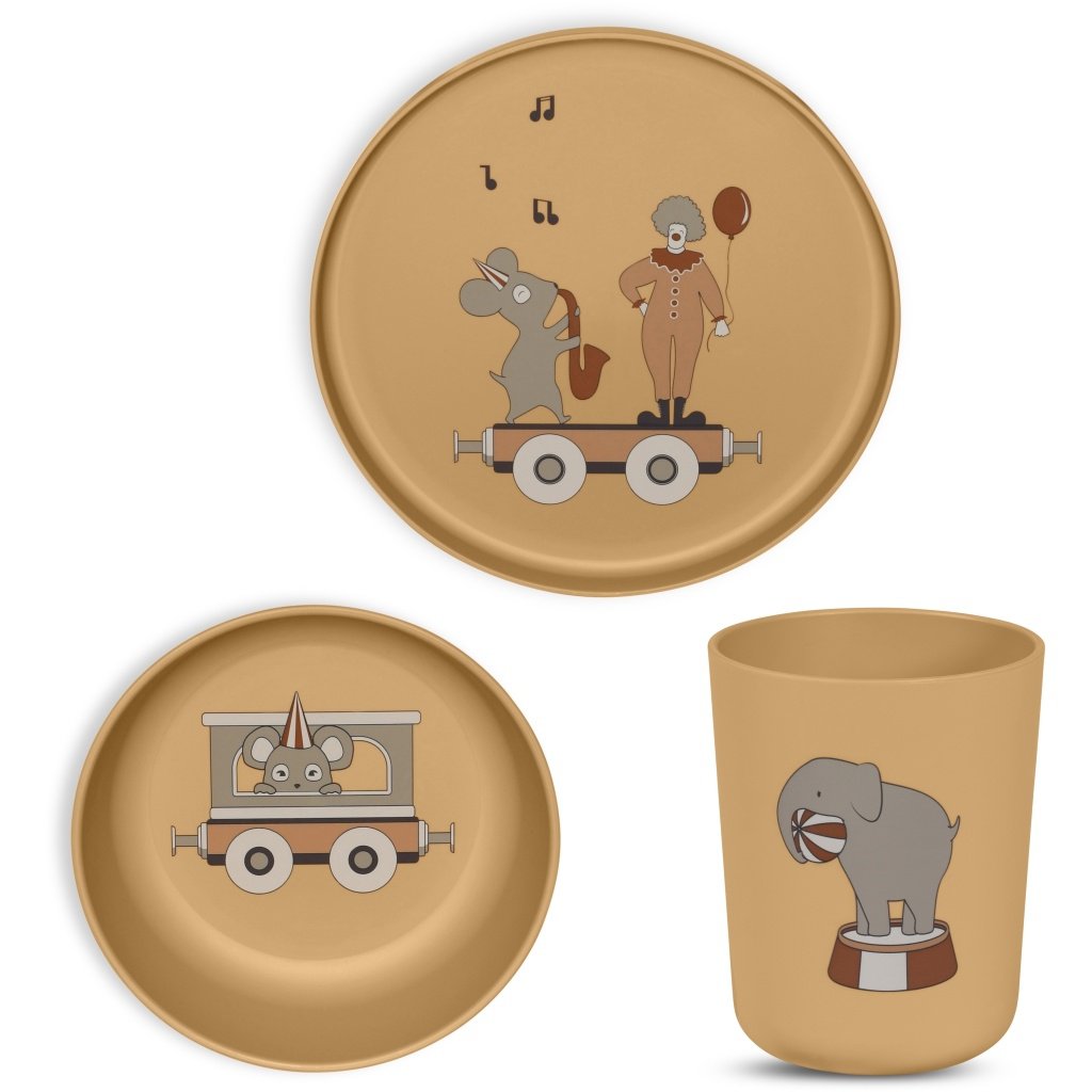 Nuuroo Milas Bioplastic Dinerset 3-Pack (PLA)