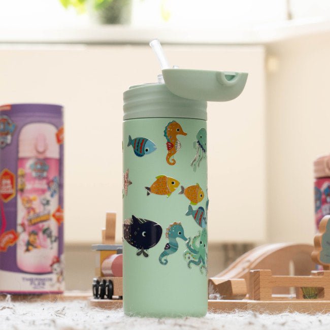 IZY Kids Thermosfles – Green Sea-Life – 350ML