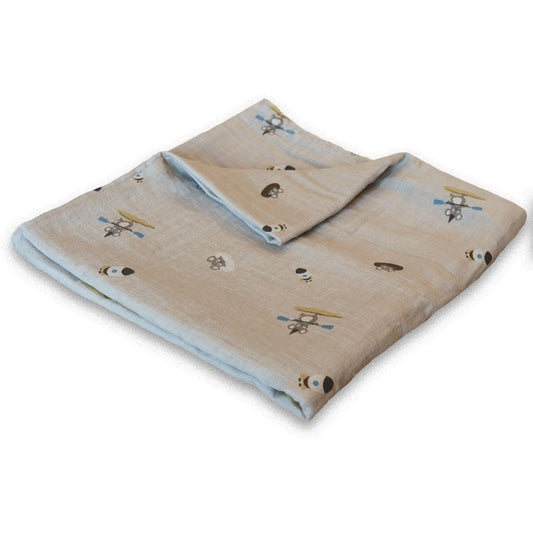 Nuuroo Minnie Mousseline Inbakerdoek Beige Surfer