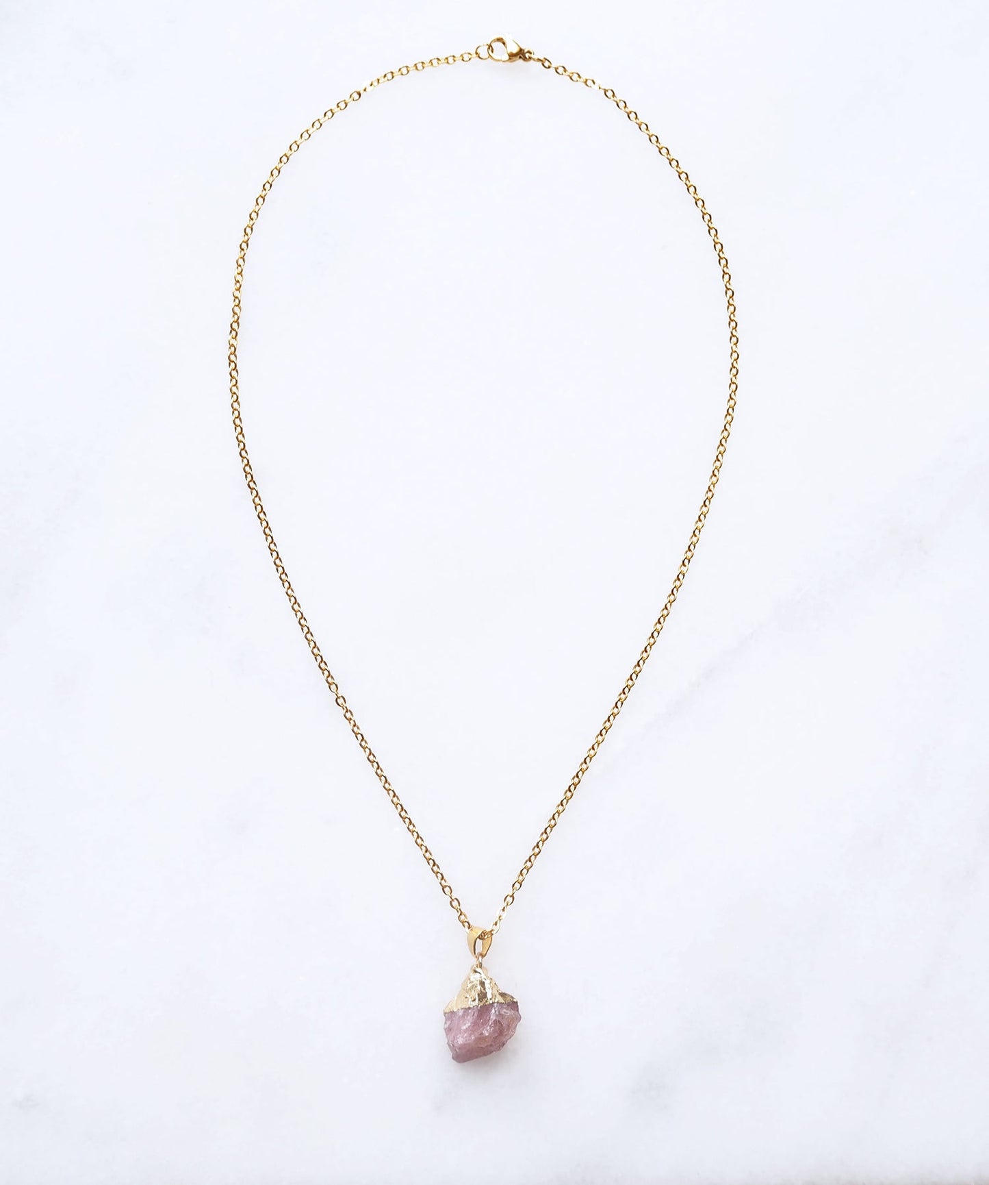 Strawberry Kwarts Ketting – liefde & vreugde