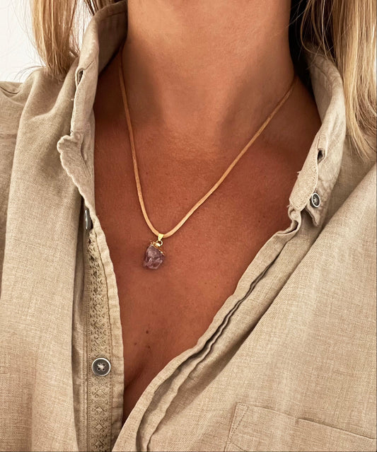 Strawberry Kwarts Ketting – liefde & vreugde