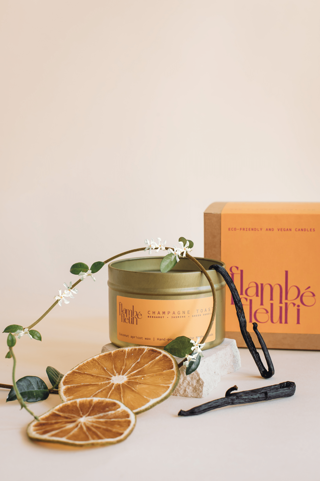 Champagne Toast Candle – Bergamot, Jasmijn & Sheer Vanilla